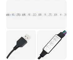 TV staliukas Televizoriaus spintelė su LED, dūminio ąžuolo, 75x35,5x25 cm