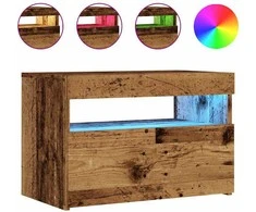TV staliukas Televizoriaus spintelė su LED, medienos, 60x35x40cm, mediena
