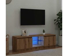TV staliukas televizoriaus spintelė su LED lemputėmis Artisan ąžuolas