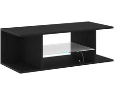 TV staliukas Televizoriaus spintelė 90 x 39 x 30 cm Juodas ąžuolas
