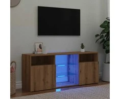 TV staliukas televizoriaus spintelė su LED lemputėmis Artisan ąžuolas