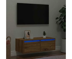 TV staliukas Televizoriaus spintelė su LED, artisano, 75x35,5x25 cm