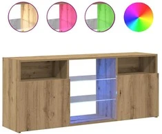 TV staliukas televizoriaus spintelė su LED lemputėmis Artisan ąžuolas
