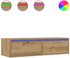 TV staliukas Televizoriaus spintelė su LED, artisano, 100X35,5x25 cm