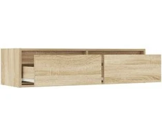 TV staliukas Televizoriaus spintelė su LED apšvietimu, ąžuolo, 100X35,5x25cm