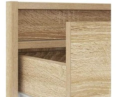 TV staliukas Televizoriaus spintelė su LED apšvietimu, ąžuolo, 100X35,5x25cm