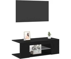TV staliukas Televizoriaus spintelė Juodas ąžuolas 90 x 39 x 30 cm