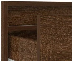TV staliukas Televizoriaus spintelė su LED, ruda ąžuolo, 75x35,5x25 cm