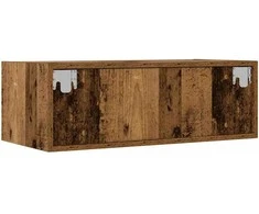 TV staliukas Televizoriaus spintelė su LED, medienos, 75x35,5x25 cm