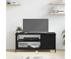 TV staliukas Televizoriaus spintelė Juodas ąžuolas 100 x 40 x 45 cm