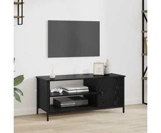 TV staliukas Televizoriaus spintelė Juodas ąžuolas 100 x 40 x 45 cm