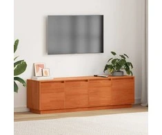 TV staliukas Televizoriaus spintelė Ruda 156 x 37 x 45 cm Apdirbta mediena
