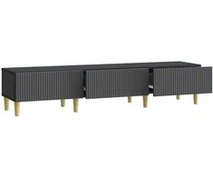 TV staliukas Televizoriaus spintelė 147 x 34,5 x 30 cm Juoda