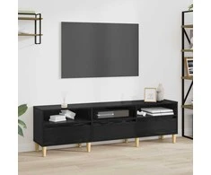 TV staliukas Televizoriaus spintelė Juodas ąžuolas 150 x 30 x 45 cm