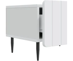 TV staliukas Televizoriaus spintelė su stalčių Balta 147 x 34,5 x 32 cm