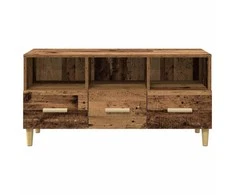 TV staliukas Televizoriaus spintelė su stalčių Senas medis 102 x 36 x 50 cm