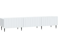 TV staliukas Televizoriaus spintelė su stalčių Balta 147 x 34,5 x 32 cm