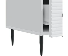 TV staliukas Televizoriaus spintelė su stalčių Balta 147 x 34,5 x 30 cm