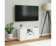 TV staliukas Televizoriaus spintelė su stalčiumi, ODDA, baltas, 79x24x40cm