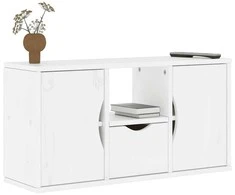 TV staliukas Televizoriaus spintelė su stalčiumi, ODDA, baltas, 79x24x40cm