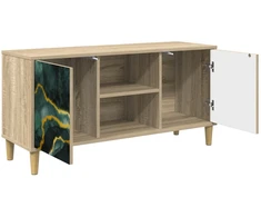 TV staliukas Televizoriaus spintelė WIJHE 102 x 33 x 50 cm Sonoma ąžuolo