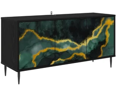TV staliukas Televizoriaus spintelė WIJHE 102 x 33 x 51 cm Juodojo ąžuolo