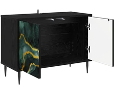 TV staliukas Televizoriaus spintelė WIJHE 69 x 33 x 50,5 cm Juodojo ąžuolo