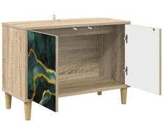 TV staliukas Televizoriaus spintelė WIJHE 69 x 33 x 50 cm Sonoma ąžuolo