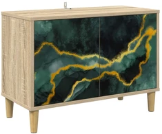 TV staliukas Televizoriaus spintelė WIJHE 69 x 33 x 50 cm Sonoma ąžuolo