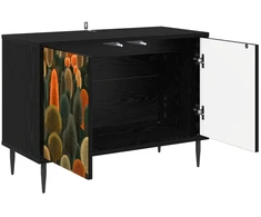 TV staliukas Televizoriaus spintelė ZAANDAM 69 x 33 x 50,5 cm Juodojo ąžuolo