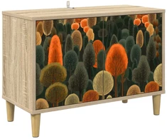 TV staliukas Televizoriaus spintelė ZAANDAM 69 x 33 x 50 cm Sonoma ąžuolo