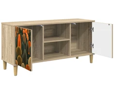 TV staliukas Televizoriaus spintelė ZAANDAM 102 x 33 x 50 cm Sonoma ąžuolo
