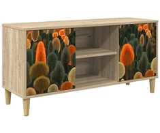 TV staliukas Televizoriaus spintelė ZAANDAM 102 x 33 x 50 cm Sonoma ąžuolo