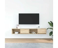 TV staliukas Televizoriaus spintelės, 2vnt., 80x31x25,5 cm, mediena