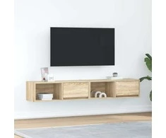 TV staliukas Televizoriaus spintelės, 2vnt., 80x31x25,5 cm, mediena