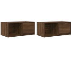 TV staliukas Televizoriaus spintelės, 2vnt., 60x31x25,5 cm, mediena