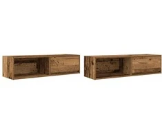 TV staliukas Televizoriaus spintelės, 2vnt., medienos 100x31x25,5cm, mediena