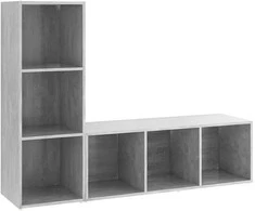 TV staliukas Televizoriaus spintelės, 2vnt., pilkos, 107x35x37cm, MDP