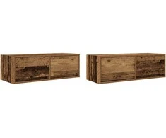 TV staliukas Televizoriaus spintelės, 2vnt., medienos, 80x31x25,5cm, mediena