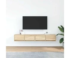 TV staliukas Televizoriaus spintelės, 2vnt., 80x31x25,5 cm, mediena