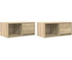 TV staliukas Televizoriaus spintelės, 2vnt., 60x31x25,5 cm, mediena