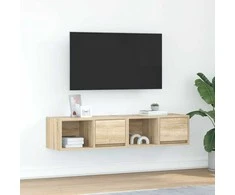 TV staliukas Televizoriaus spintelės, 2vnt., 60x31x25,5 cm, mediena
