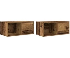 TV staliukas Televizoriaus spintelės, 2vnt., medienos, 60x31x25,5cm, mediena