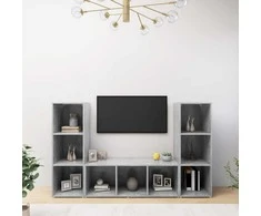 TV staliukas | Televizoriaus spintelė | 3 pcs 37 x 35 x 107.5 cm