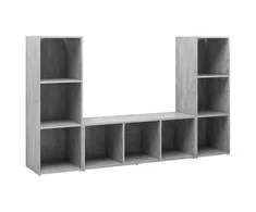 TV staliukas | Televizoriaus spintelė | 3 pcs 37 x 35 x 107.5 cm