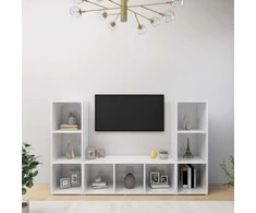 TV staliukas | Televizoriaus spintelė | 3 pcs 37 x 35 x 107.5 cm