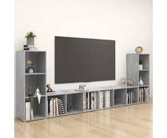 TV staliukas | Televizoriaus spintelė | 4 pcs 37 x 35 x 107.5 cm