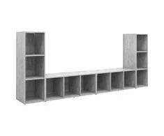 TV staliukas | Televizoriaus spintelė | 4 pcs 37 x 35 x 107.5 cm