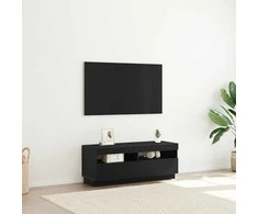 TV staliukas Televizoriaus spintelė Juodas ąžuolas 100 x 35 x 40 cm