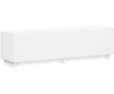 TV staliukas Televizoriaus stovas 140 x 34,5 x 40 cm Balta Apdirbta mediena
